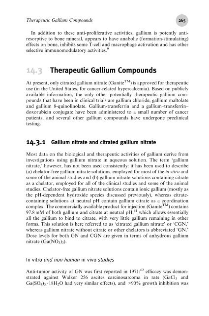 Therapeutic Gallium Compounds - George Eby Research Institute