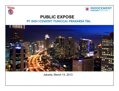 PUBLIC EXPOSE - Indocement Tunggal Prakarsa, PT.