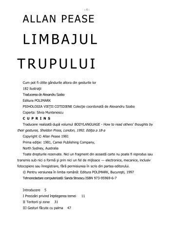 LIMBAJUL TRUPULUI