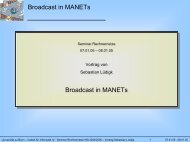 Broadcast in MANETs Broadcast in MANETs ... - Universität Bonn