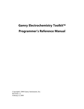 Gamry Electrochemistry Toolkit - Egmont Instruments