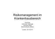 Risikomanagement im Krankenhausbereich - Successfactory