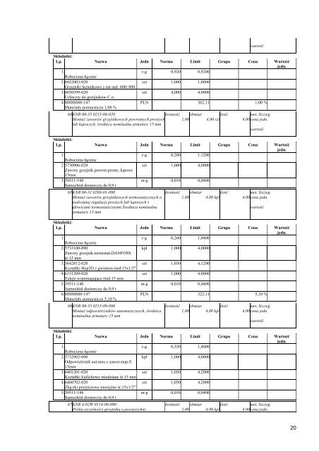 Kosztorys ofertowy - Krotoszyn