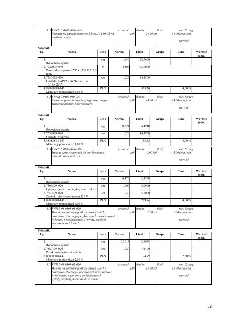 Kosztorys ofertowy - Krotoszyn