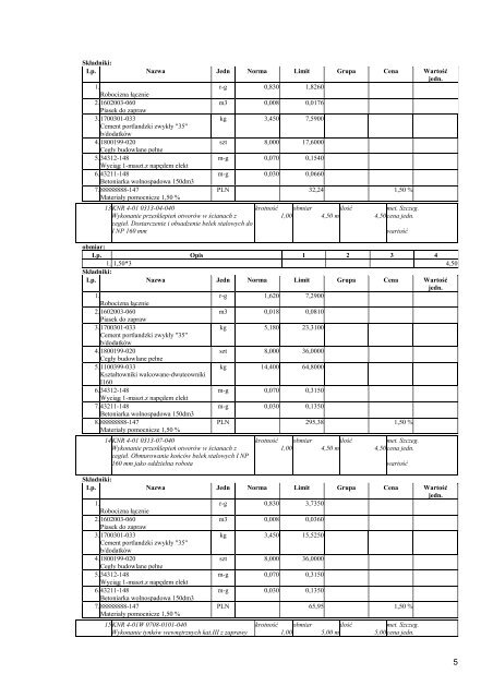 Kosztorys ofertowy - Krotoszyn