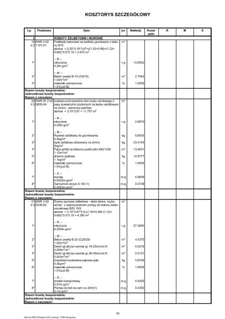 KOSZTORYS OFERTOWY - Krotoszyn