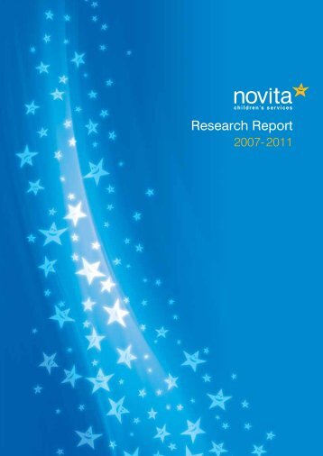 View the 2007 - 2011 Research Report - Novita Children's Services