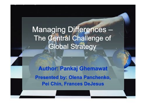 Managing Differences A A A Managing Differences A A A Managing Differences A A A Managing Differences A A A