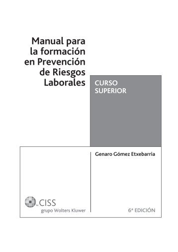 Manual para la formaciÃ³n en PrevenciÃ³n de Riesgos Laborales - CISS