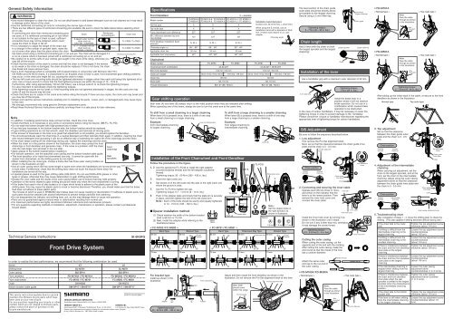 Front Drive System - Bike-Manual.com