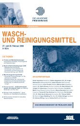 WASCH- UND REINIGUNGSMITTEL - Akademie Fresenius