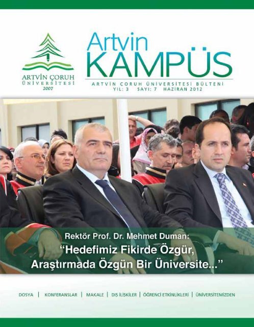 7. SayÄ±sÄ±nÄ± okumak iÃ§in tÄ±klayÄ±nÄ±z. - Artvin Ã‡oruh Ãœniversitesi