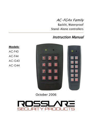 AC-F4x and AC-G4x Family Manual - TristateTelecom