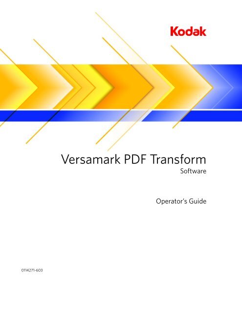 pdf transform.book - Kodak
