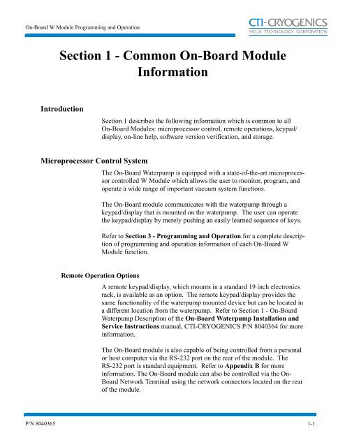 On-BoardÂ® W Module Programming and Operation ... - PTB Sales