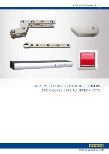 GEZE Accessories for Door Closer Product Brochure - AEC Online
