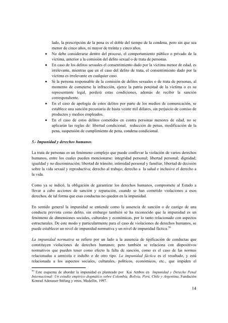 Informe TemÃ¡tico de la DefensorÃ­a del Pueblo del Ecuador ... - Acnur
