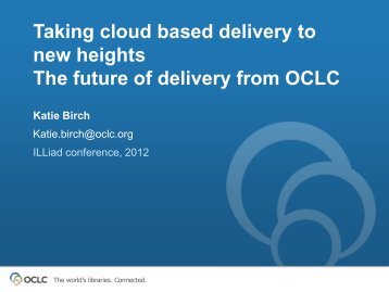 Taking cloud based delivery to new heights The future of delivery ...