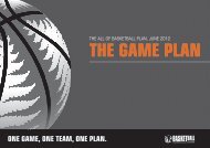 The Game Plan - Basketball New Zealand