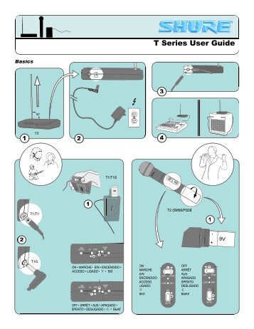 Shure T Series Wireless User Guide Chinese