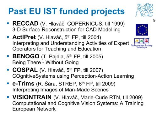 Experience from EU funded research projects and knowledge ...