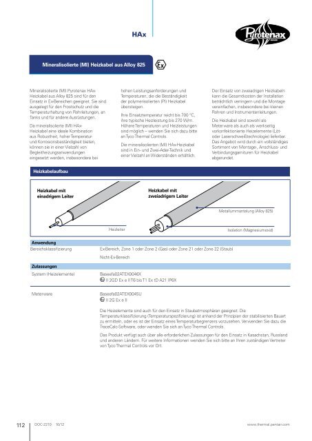 Industrielle Begleitheizungen - Pentair Thermal Management