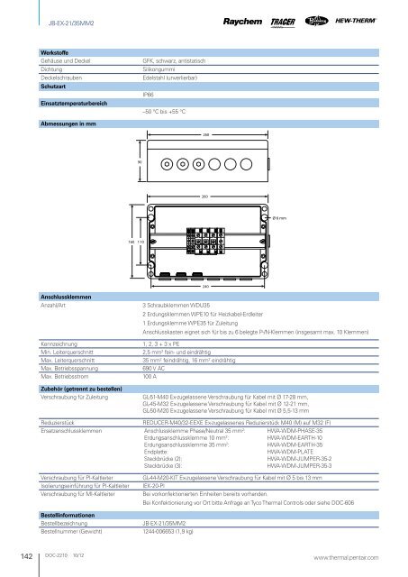 Industrielle Begleitheizungen - Pentair Thermal Management