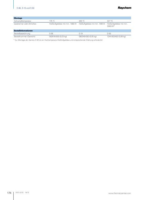 Industrielle Begleitheizungen - Pentair Thermal Management