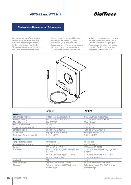 Industrielle Begleitheizungen - Pentair Thermal Management