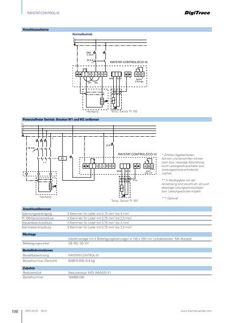 Industrielle Begleitheizungen - Pentair Thermal Management