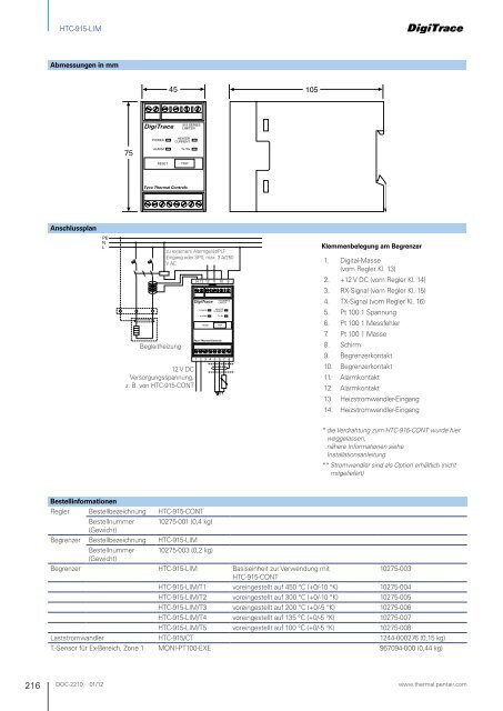 Industrielle Begleitheizungen - Pentair Thermal Management