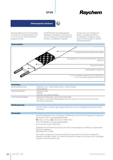 Industrielle Begleitheizungen - Pentair Thermal Management