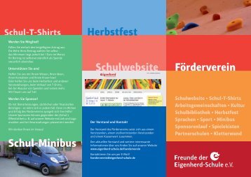 Förderverein Schul-Minibus Herbstfest Schulwebsite - Eigenherd