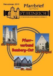 Pfarrbrief II/2013 - St. Heinrich Bamberg