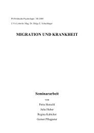 1. Migration und Gesundheit - bei Helga Schachinger