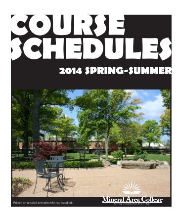 Mineral Area College Schedule Booklet 2013 Spring-Summer ...