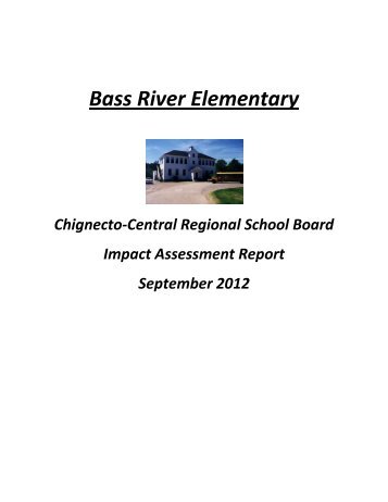 Bass River Elementary - Chignecto-Central Regional School Board