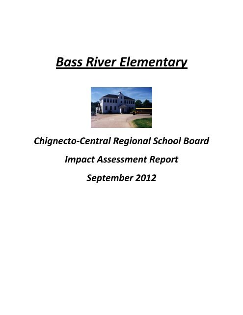 Bass River Elementary - Chignecto-Central Regional School Board