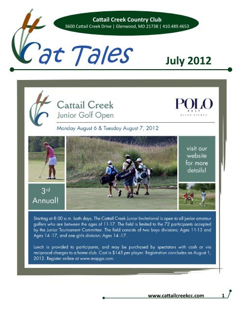 July 2012 - Cattail Creek Country Club