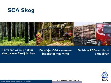 OH-presentation SCA Skog - SCA Forest Products AB