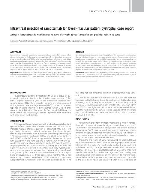 Real-time PCR in infectious uveitis Donor eyes - Conselho ...