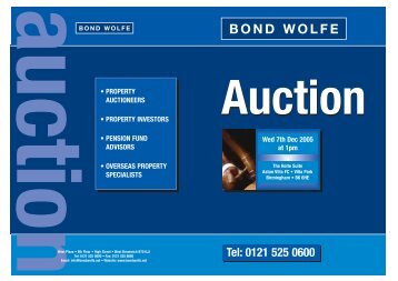 Bond Wolfe Auction