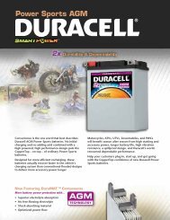Power Sports Flyer - Drive Duracell