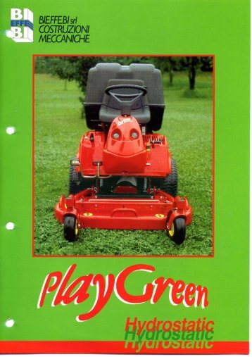 Gianni Ferrari Play Green Hydrostatic Type 2 Folder