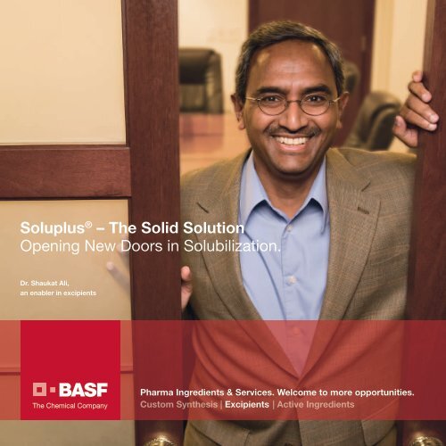 Soluplus - Pharma Ingredients & Services BASF