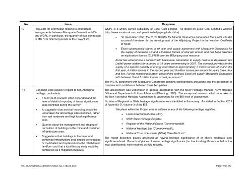 wilpinjong coal project wilpinjong coal project - Department of ...