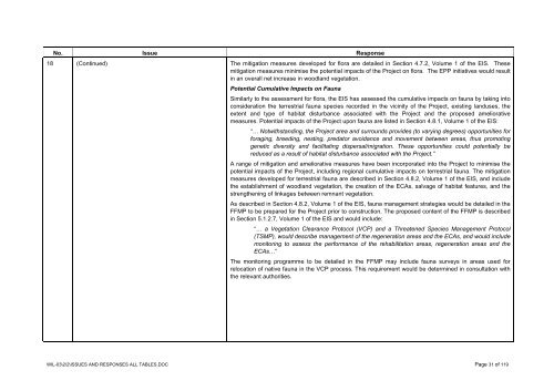 wilpinjong coal project wilpinjong coal project - Department of ...