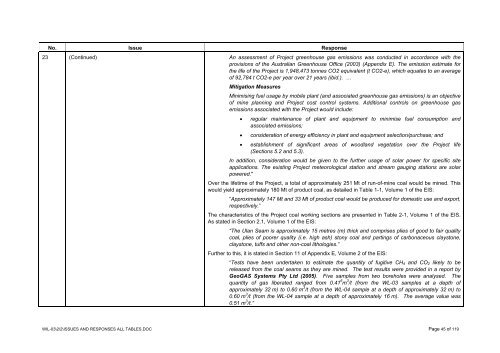 wilpinjong coal project wilpinjong coal project - Department of ...