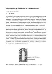 GÃ¼tesicherung bei der Instandsetzung von TrinkwasserbehÃ¤ltern