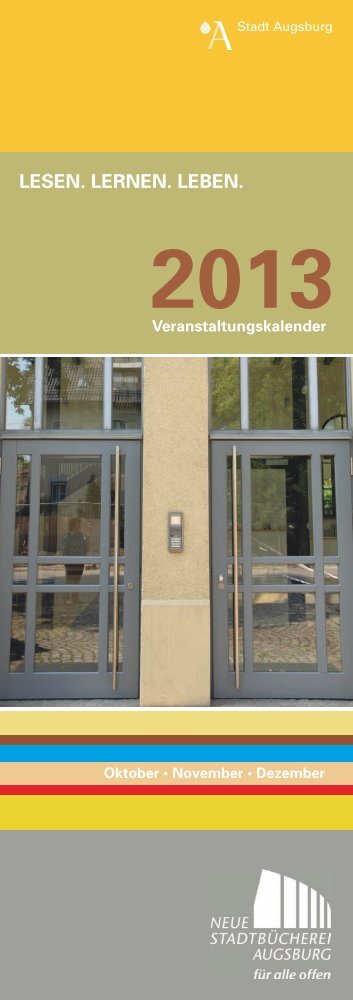 PDF_Oktober/November/Dezember - Neue Stadtbücherei Augsburg
